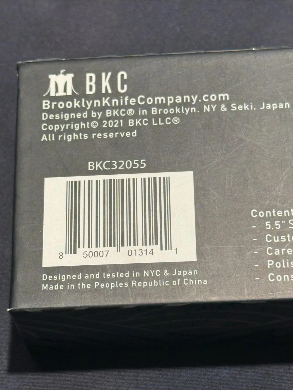 Brooklyn Knife Co. Serrated Utility Knife Japanese Seigaiha 5.5 Inch High Carbon